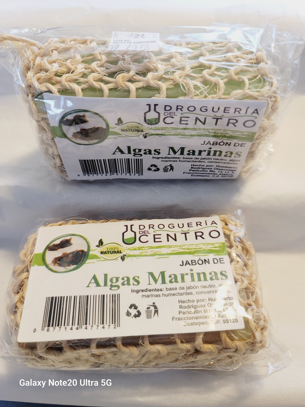 Algas Marinas Soap Bar - Natural Green